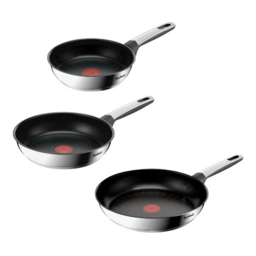 Tefal - Ensemble de 3 poêles EMOTION+