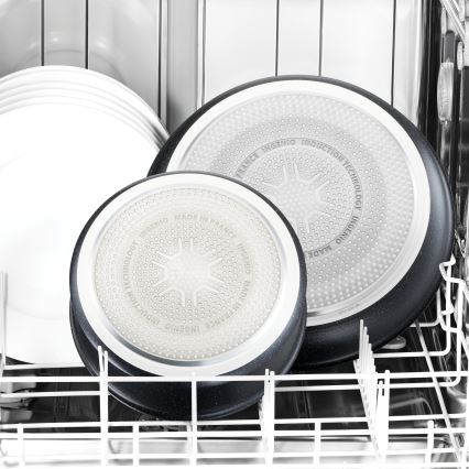 Tefal - Ensemble de 3 poêles INGENIO BLACK STONE