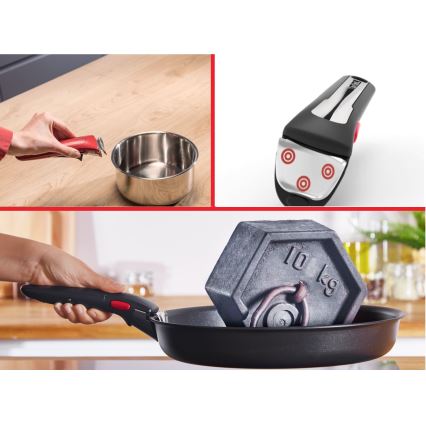 Tefal - Ensemble de 3 poêles INGENIO DELIGHT