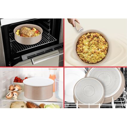 Tefal - Ensemble de 3 poêles INGENIO DELIGHT