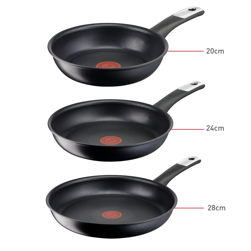 Tefal - Ensemble de 3 poêles PERFECT TOUCH