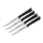 Tefal - Ensemble de 4 couteaux à steak ICE FORCE en acier inoxydable, 11 cm, chrome brillant/noir