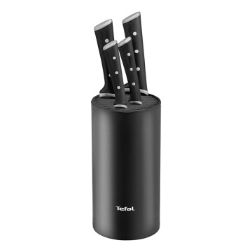 Tefal - Ensemble de 4 couteaux de cuisine avec bloc ICE FORCE