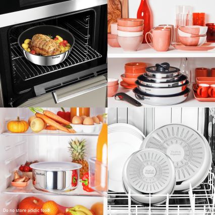 Tefal - Ensemble de 4 pièces de batterie de cuisine EMOTION MAX