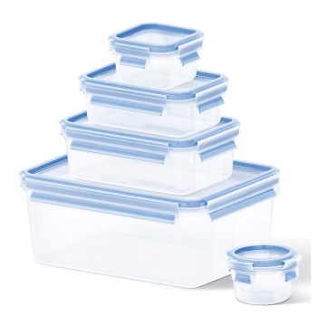 Tefal - Ensemble de 5 boîtes alimentaires MASTER SEAL FRESH, bleu