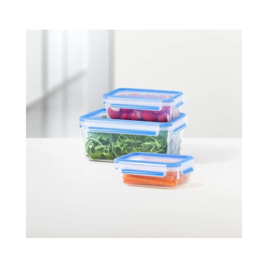 Tefal - Ensemble de 5 boîtes alimentaires MASTER SEAL FRESH, bleu