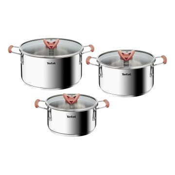 Tefal - Ensemble de 6 casseroles OPTI'SPACE