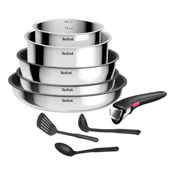 Tefal - Ensemble de 9 pièces INGENIO COOK en inox