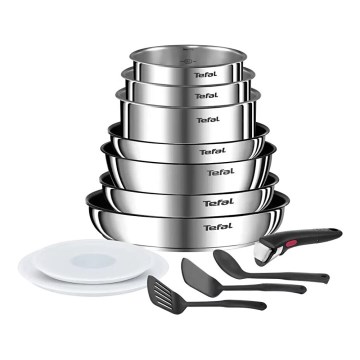 Tefal - Ensemble de cuisine 13 pièces INGENIO EMOTION en inox