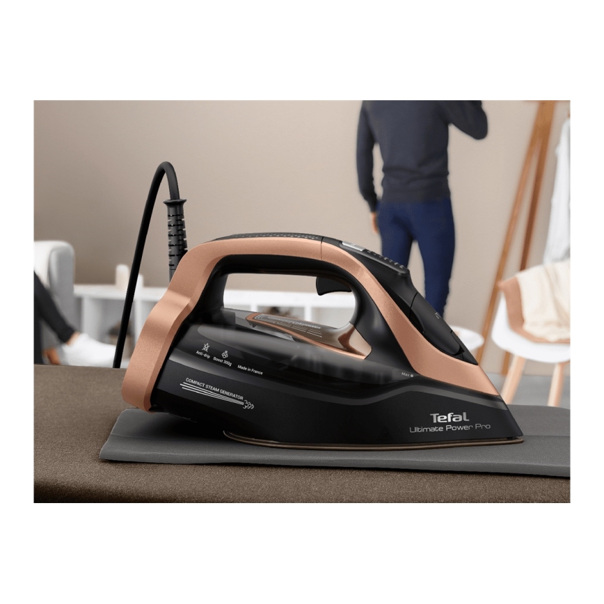 Tefal - Fer à vapeur ULTIMATE POWER 3200W/230V cuivre/noir