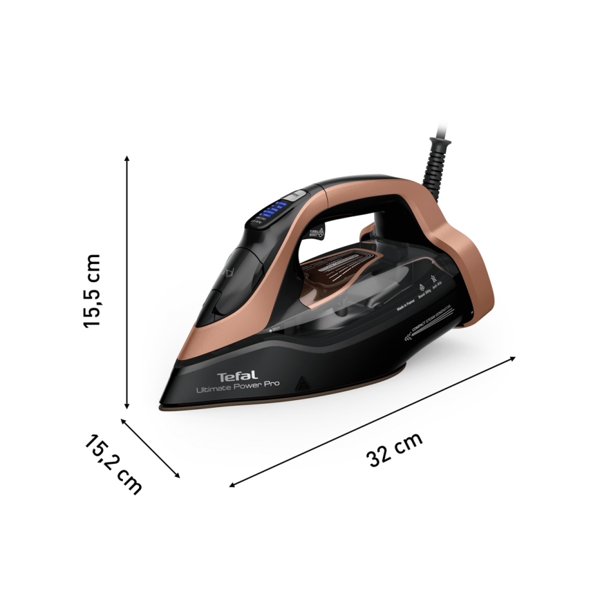 Tefal - Fer à vapeur ULTIMATE POWER 3200W/230V cuivre/noir