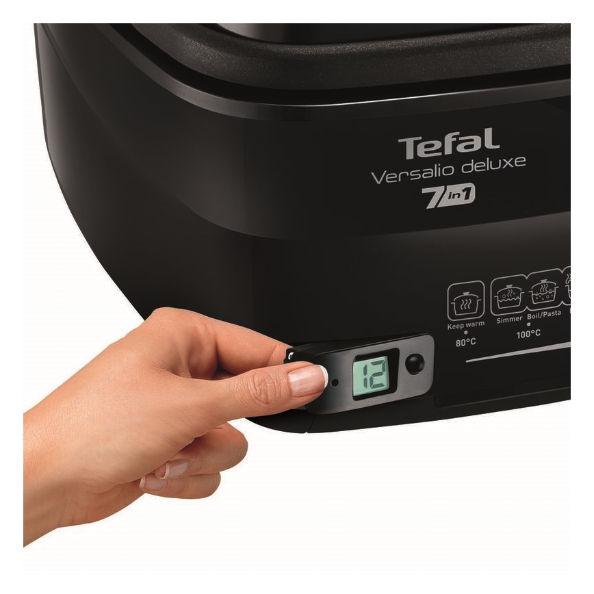 Tefal - Friteuse 2 l VERSALION DE LUXE 7 en 1 1600W/230V noir