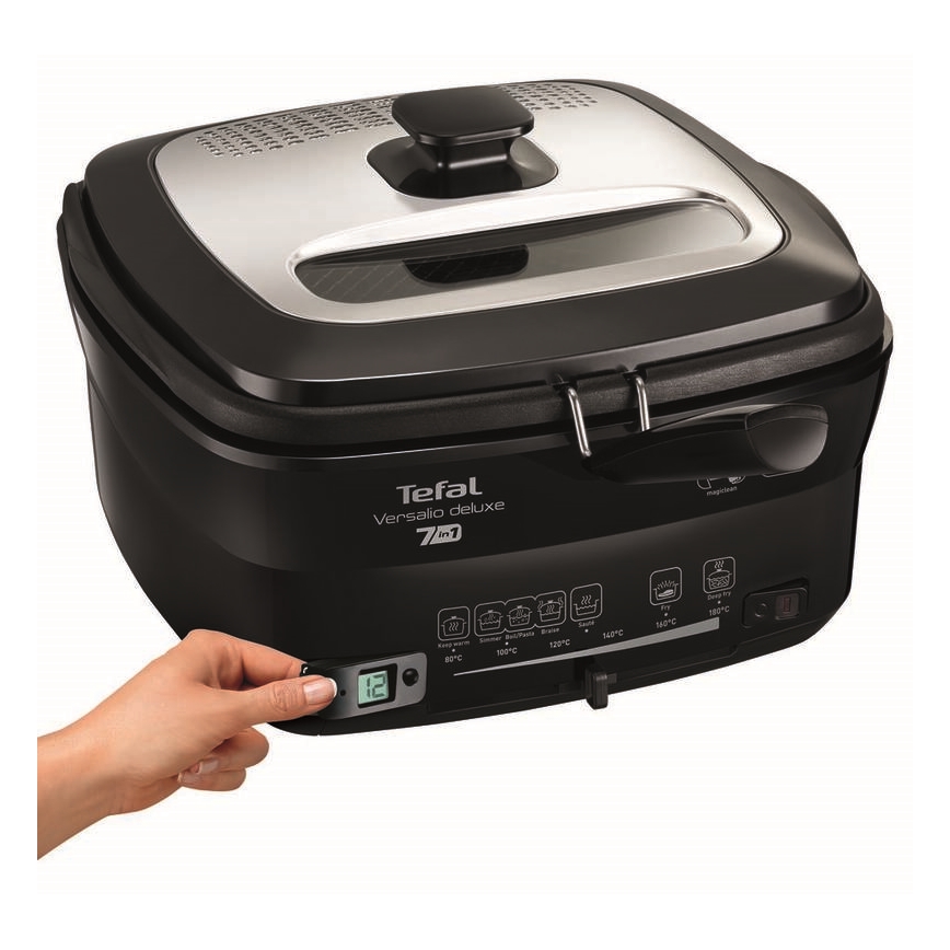 Tefal - Friteuse 2 l VERSALION DE LUXE 7 en 1 1600W/230V noir