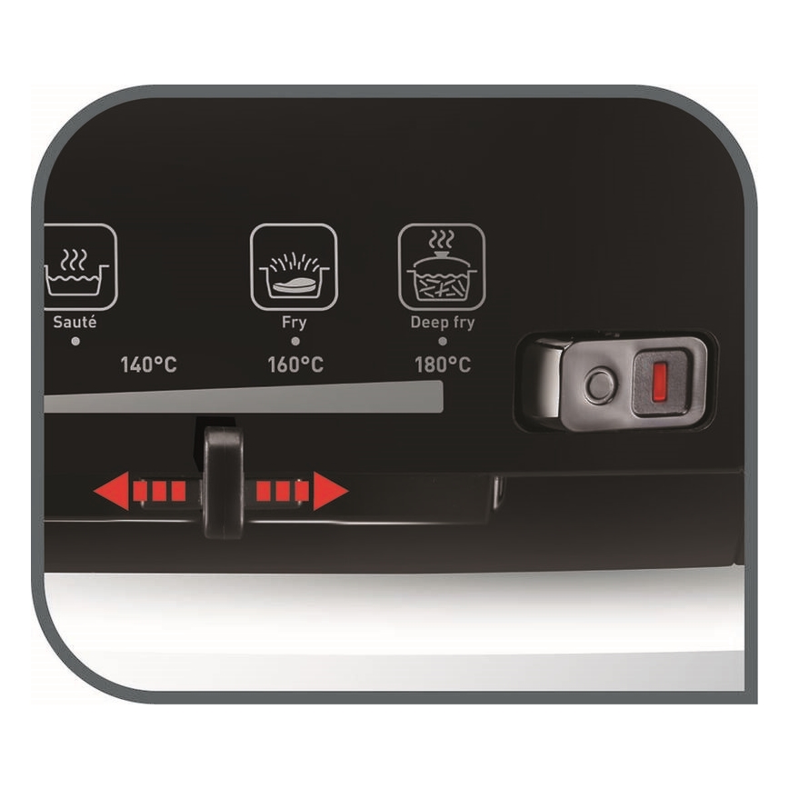 Tefal - Friteuse 2 l VERSALION DE LUXE 7 en 1 1600W/230V noir