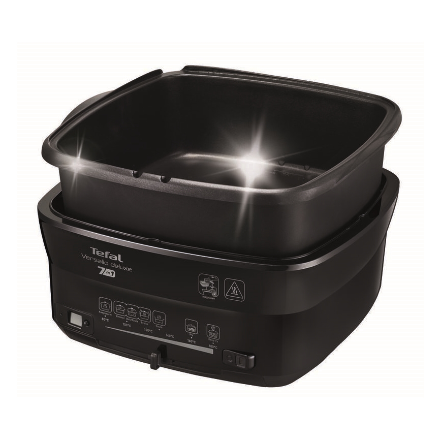Tefal - Friteuse 2 l VERSALION DE LUXE 7 en 1 1600W/230V noir