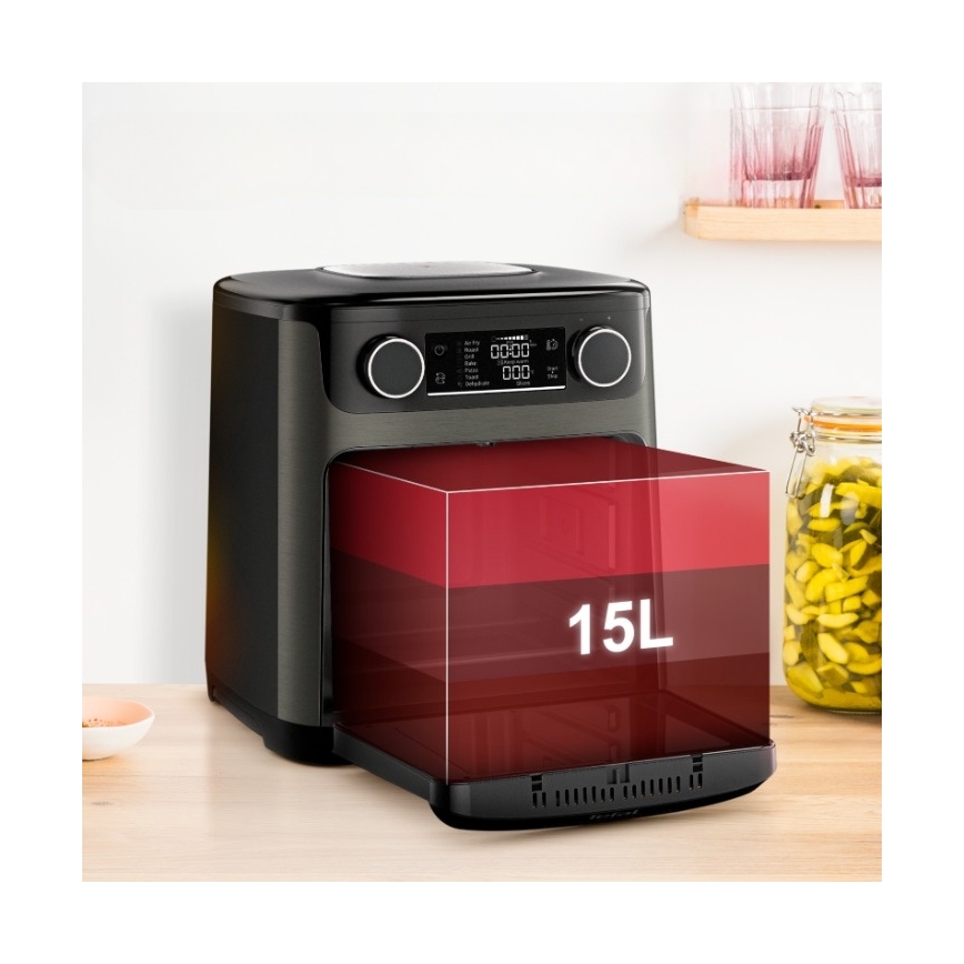 Tefal - Friteuse à air chaud 15 l EASY FRY 9 en 1 1800W/230V noire