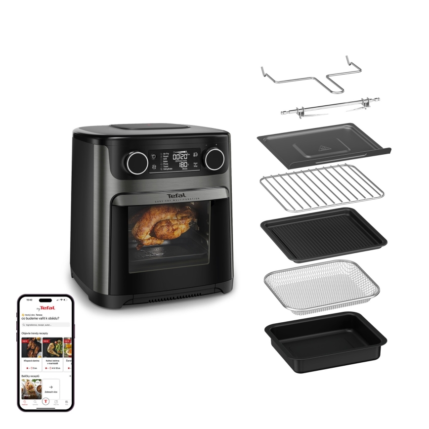 Tefal - Friteuse à air chaud 15 l EASY FRY 9 en 1 1800W/230V noire