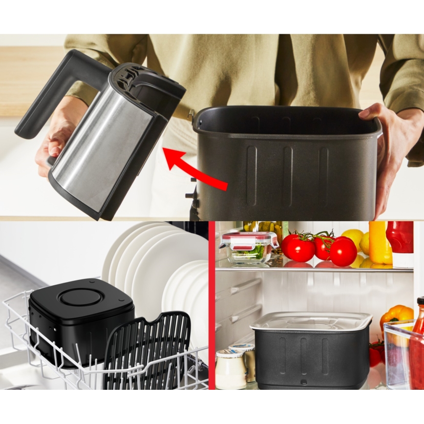 Tefal - Friteuse à air chaud 5 l EASY FRY SILENCE 10 en 1 1400-1670W/230V