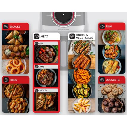 Tefal - Friteuse à air chaud 5 l EASY FRY SILENCE SMART 1400-1670W/230V