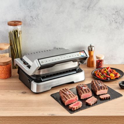 Tefal - Gril à contact OPTIGRILL 2 en 1 2100W/230V inox