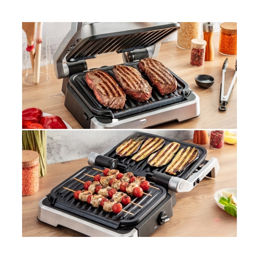 Tefal - Gril de contact OPTIGRILL 4 en 1 2100 W/230 V inox