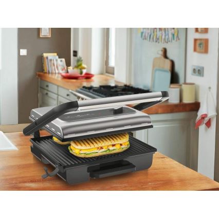 Tefal - Grill de contact INICIO 2000W/230V noir/acier inoxydable