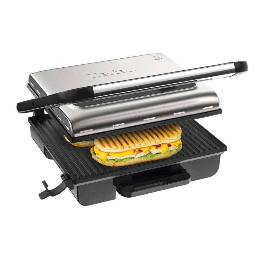 Tefal - Grill de contact INICIO 2000W/230V noir/acier inoxydable