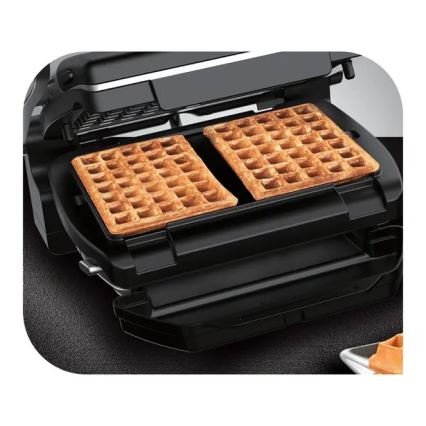 Tefal - Grill de contact OPTIGRILL+ INOX WAFFLES 2000W/230V noir/chrome