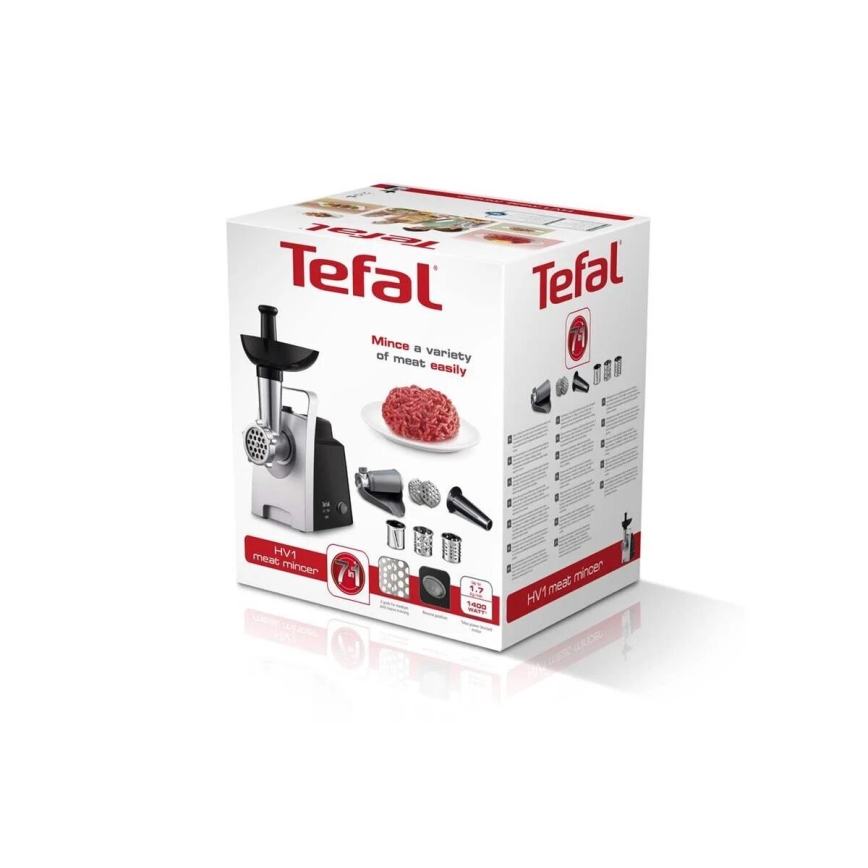 Tefal - Hachoir à viande 7 en 1 1400W/230V noir/argent