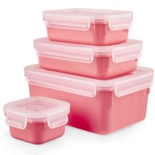 Tefal - Kit de boîtes repas 4 pce MSEAL COLOR rose