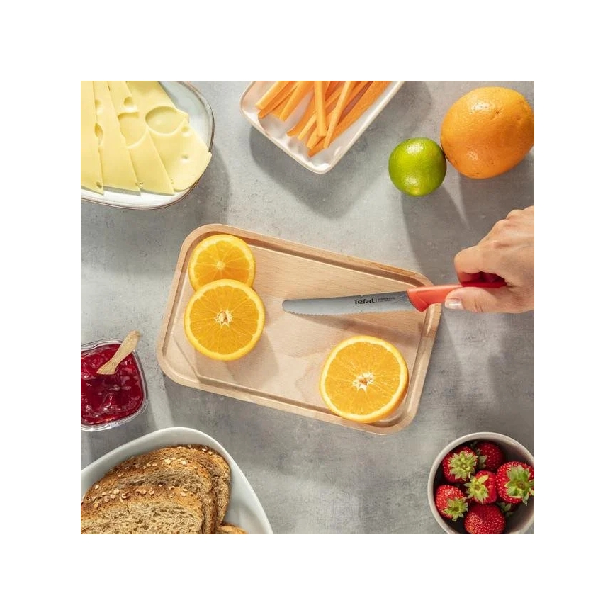 Tefal - Lot de couteaux en acier inoxydable 3 pcs COLORFOOD