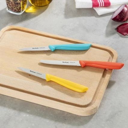 Tefal - Lot de couteaux en acier inoxydable 3 pcs COLORFOOD