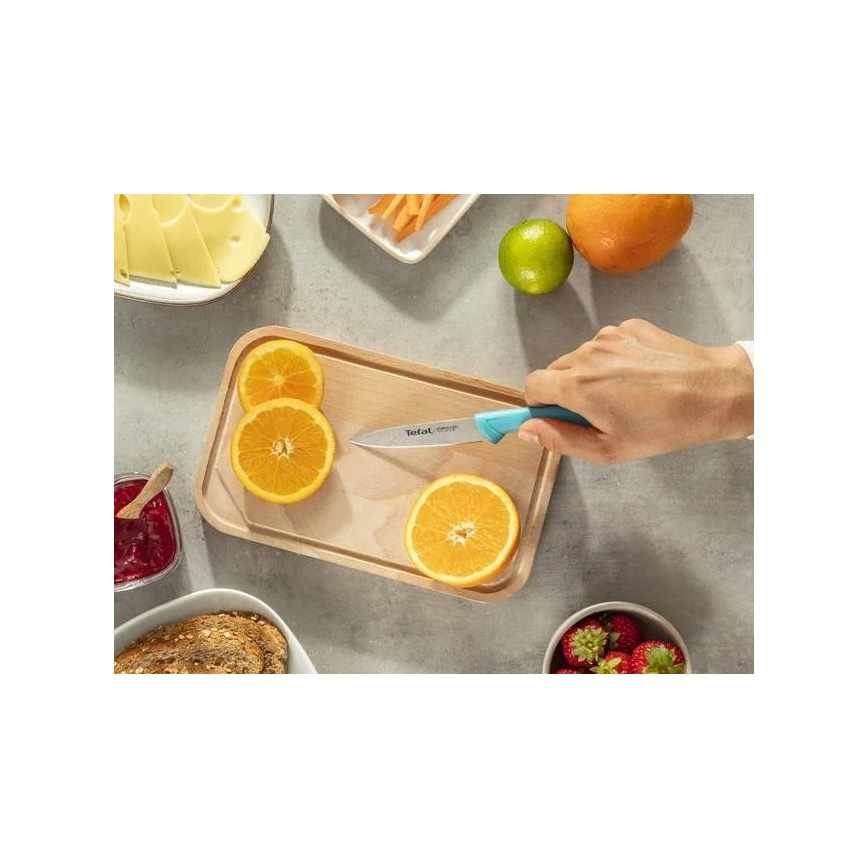 Tefal - Lot de couteaux en acier inoxydable 3 pcs COLORFOOD