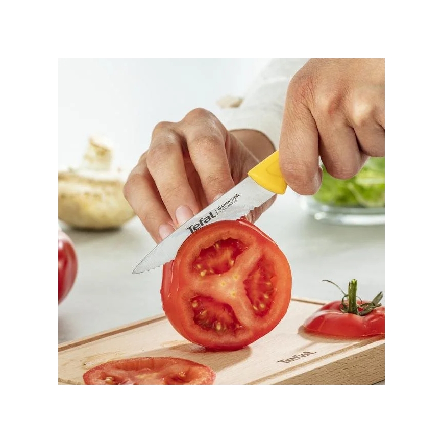 Tefal - Lot de couteaux en acier inoxydable 3 pcs COLORFOOD