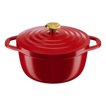 Tefal - Marmite avec couvercle 24 cm AIR rouge