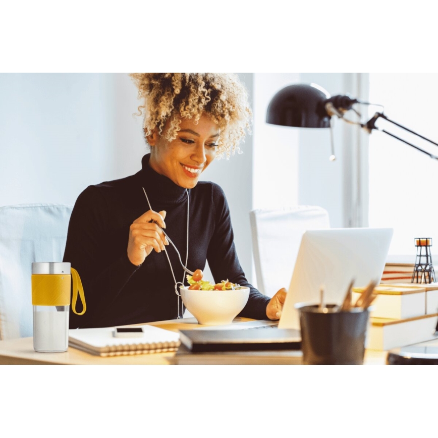 Tefal - Mixeur à smoothie BLENDFORCE 50W/5V 1200 mAh jaune
