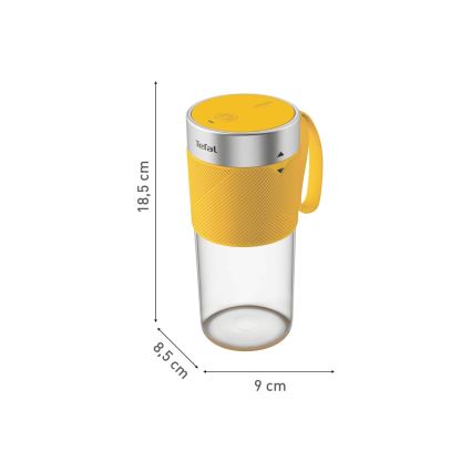 Tefal - Mixeur à smoothie BLENDFORCE 50W/5V 1200 mAh jaune