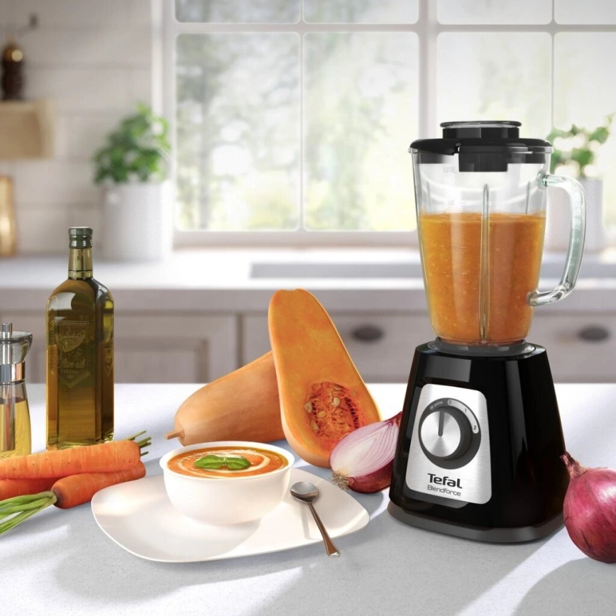 Tefal - Mixeur BLENDFORCE 800W/230V noir/acier inoxydable