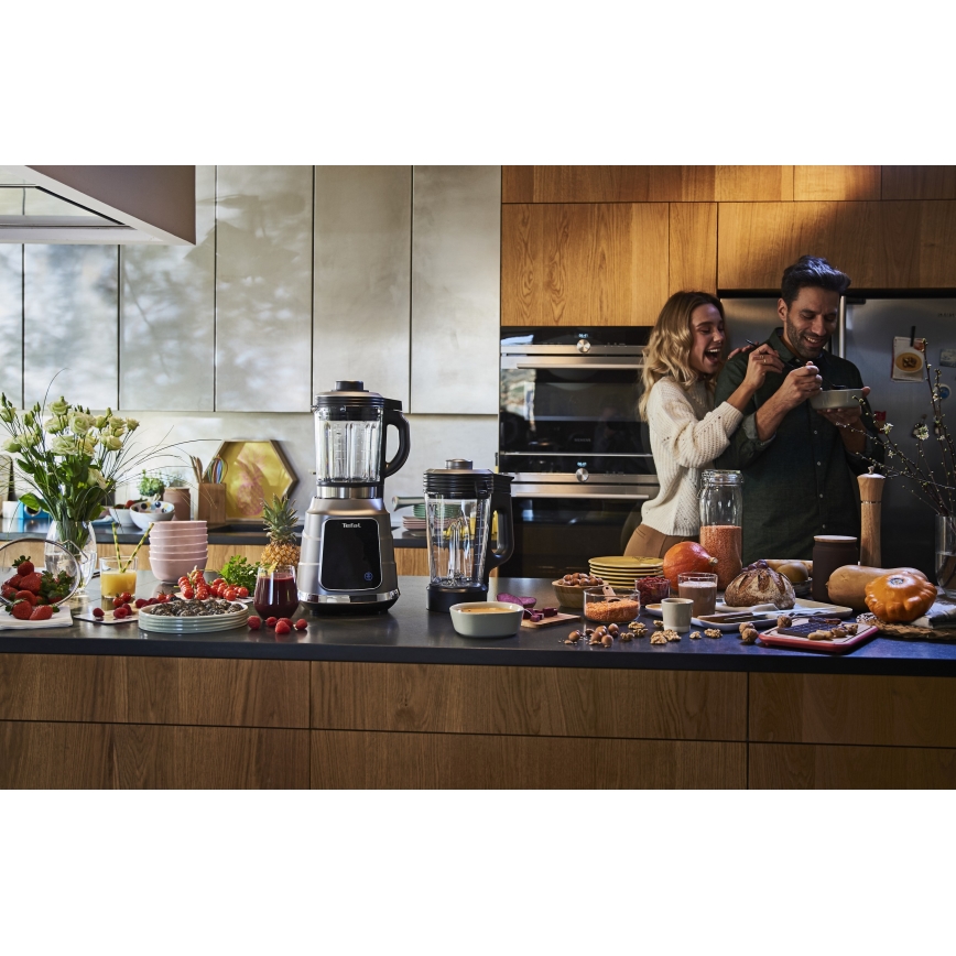 Tefal - Mixeur de table chauffant HIGH SPEED ULTRABLEND BOOST 1300W/230V gris