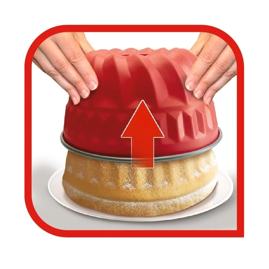 Tefal - Moule à gâteau DELIBAKE 22 cm rouge