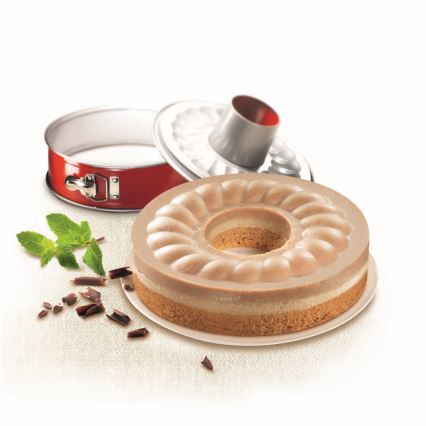 Tefal - Moule rétractable Savarin DELIBAKE 27 cm rouge