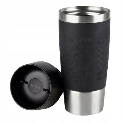 Tefal - Mug de voyage 360 ml TRAVEL MUG acier inoxydable/noir