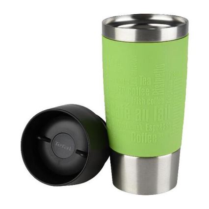 Tefal - Mug de voyage 360 ml TRAVEL MUG acier inoxydable/vert