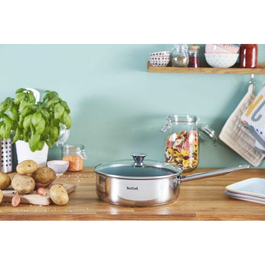 Tefal - Poêle haute avec couvercle COOK EAT 24 cm