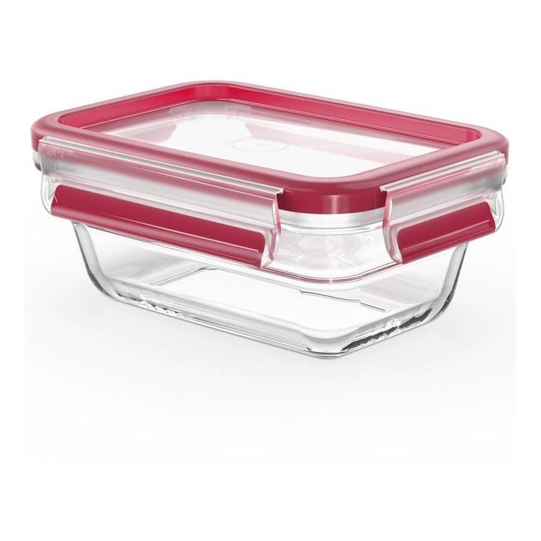 Tefal - Récipient alimentaire 0,45 l MSEAL GLASS rouge/verre