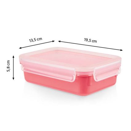 Tefal - Récipient alimentaire 0,8 l MSEAL COLOR rose