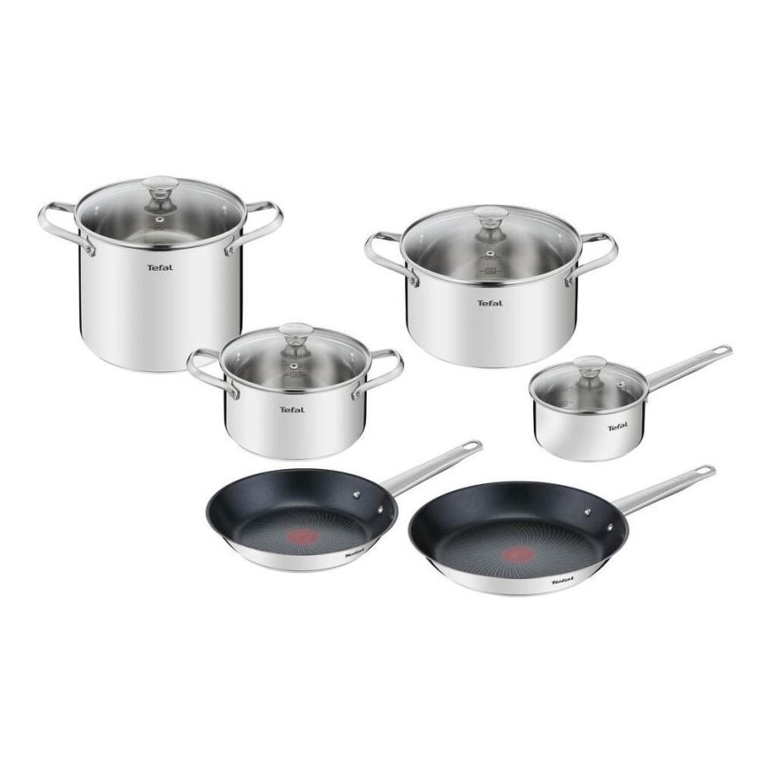 Tefal - Service d'ustensiles de cuisine 10 pce COOK EAT acier inoxydable