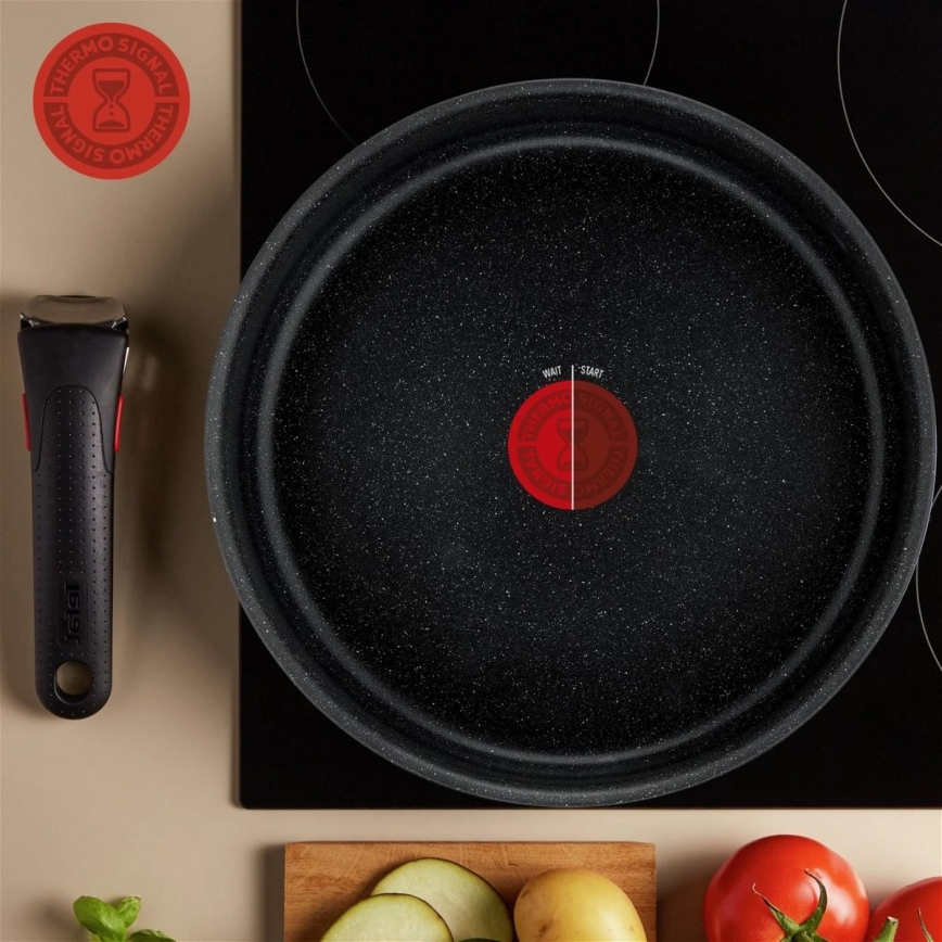 Tefal - Service d'ustensiles de cuisine 7 pce INGENIO BLACK STONE