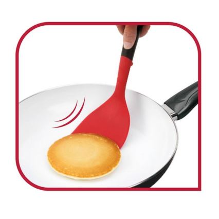 Tefal - Spatule de cuisine en silicone INGENIO noir/rouge