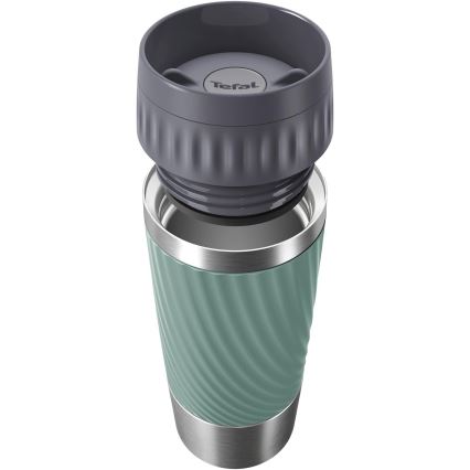 Tefal - Tasse thermique 360 ml EASY TWIST MUG acier inoxydable/vert